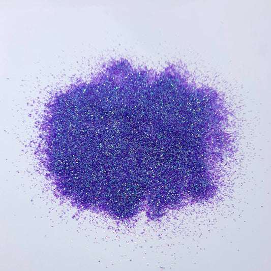 Flash Nail Glitter, Purple. A relatively fine and very sparkly glitter.