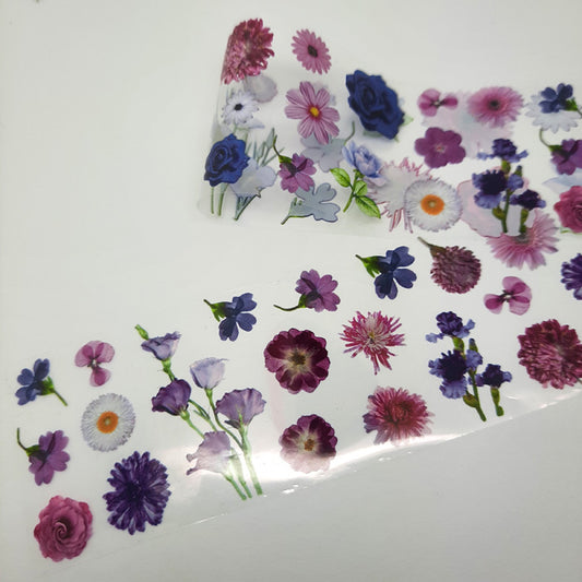 Feuille de fleur, thème rose et violet