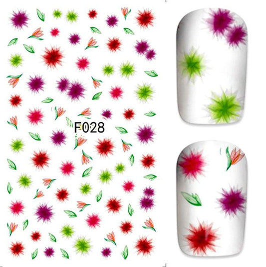 Bright Flowers Self-Adhesive Stickers