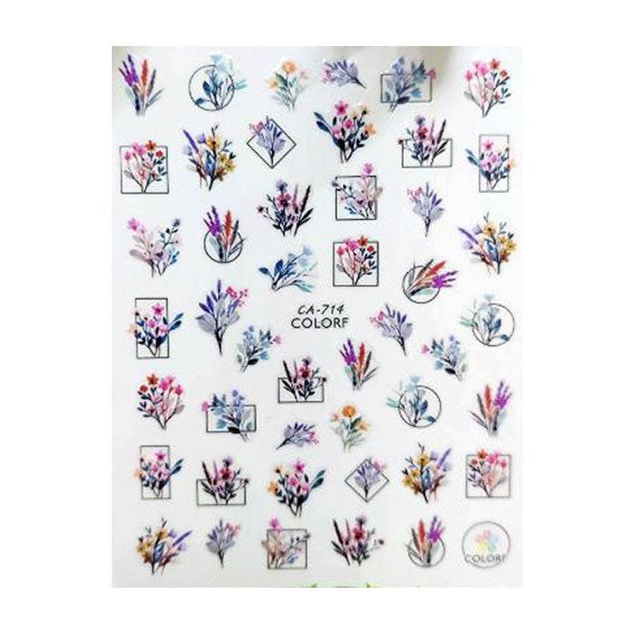 Flowers + Grasses Nail Stickers