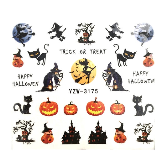 Halloween Trick or Treat Nail Decals