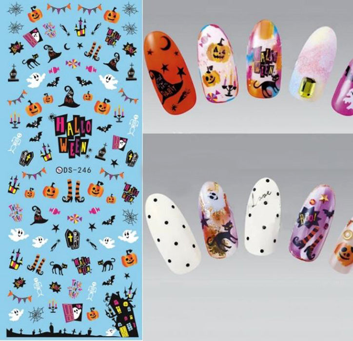 Funky Halloween Nail Decals