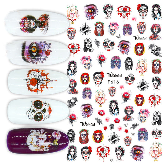 Halloween Spooky Faces Stickers