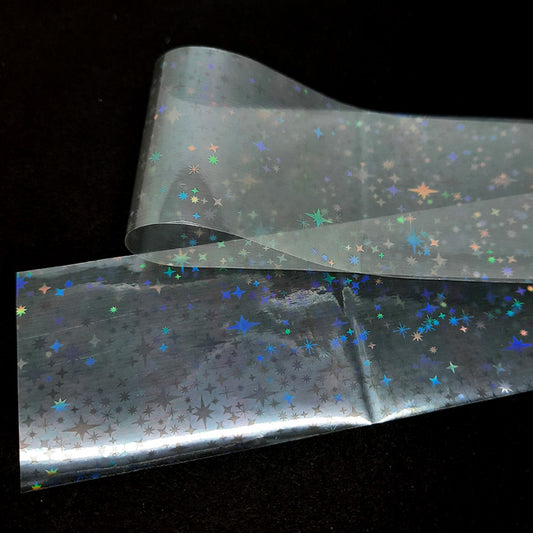 Holographic Stars Nail Transfer Foil