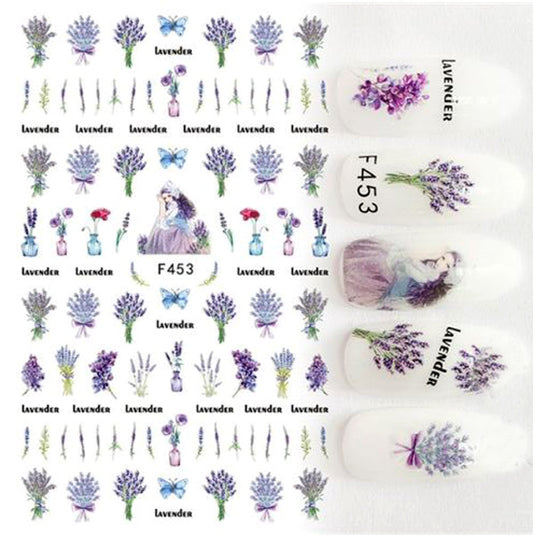 Lavender Nail Stickers