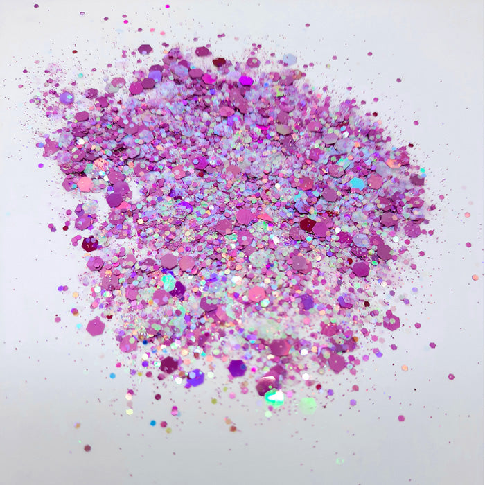 Chunky Hexagon Glitter Mix 'Lilac Dream'