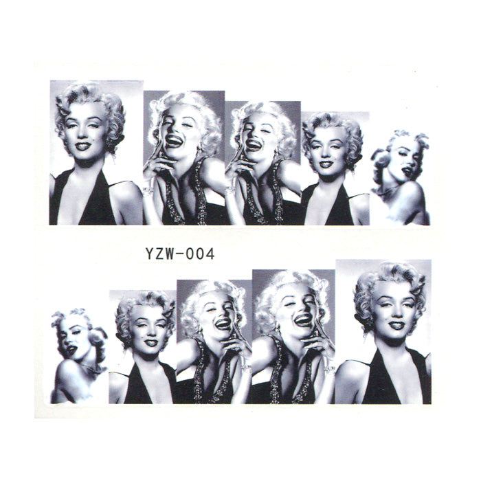 Marilyn Monroe Water Decals