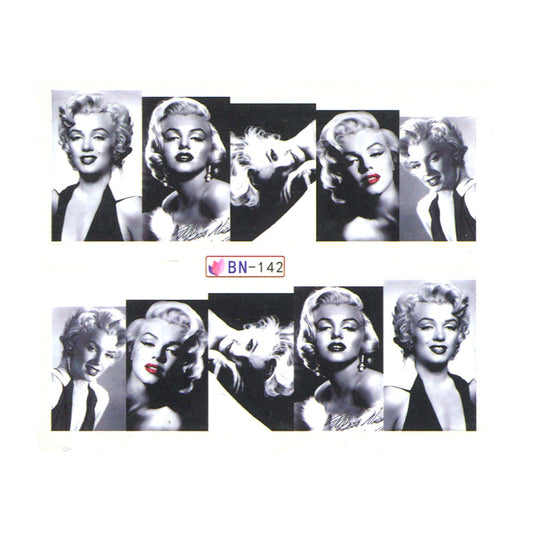 Marilyn Monroe Nail Decals