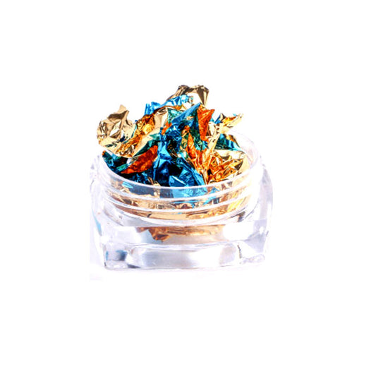 Nail Foil Pot, Blue