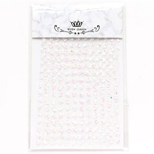 Nail Art Glitter Mesh, White