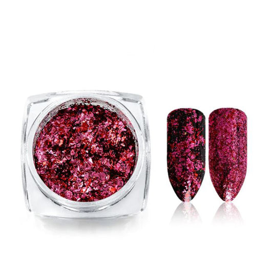 Two-Tone Nail Flakies, Pinks