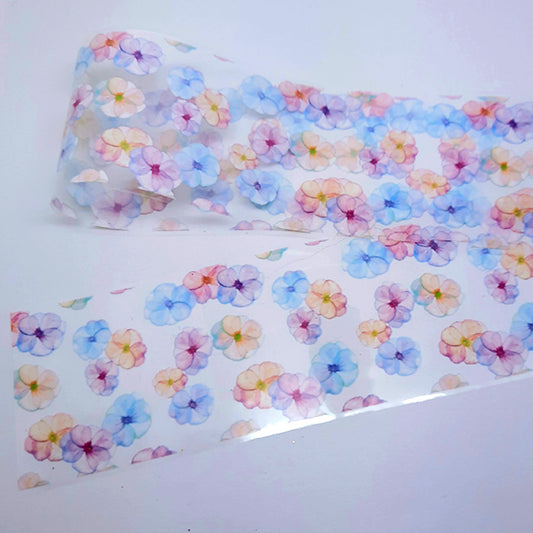 Flowers in Pastel Shades Nail Foil