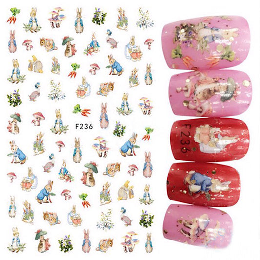 Cute Peter Rabbit Nail Stickers