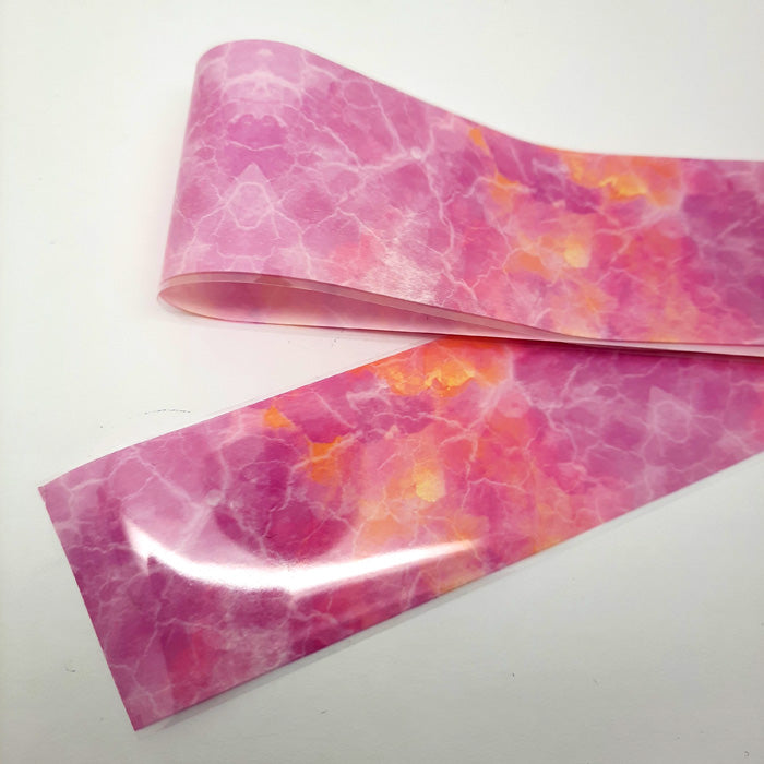 Rainbow Sky Nail Transfer Foil Pink