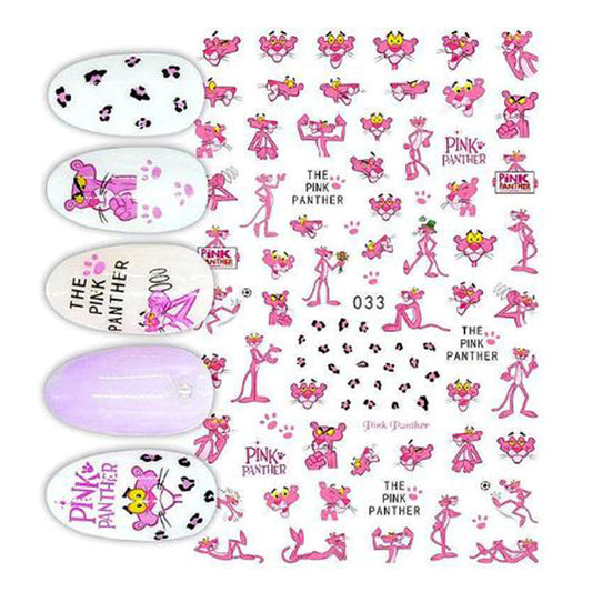 Pink Panther Nail Stickers