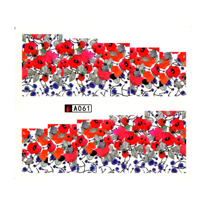 Poppy Flower Water Decals