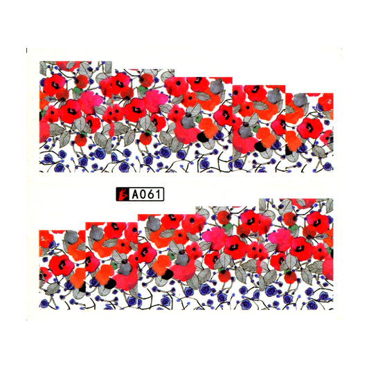 Poppy Flower Water Decals