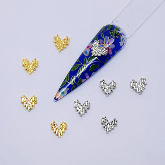 Punk Heart Nail Charms, Gold or Silver, x 4, these are so cool. Available in gold or silver.