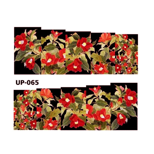 Red Camelia Flower Decals