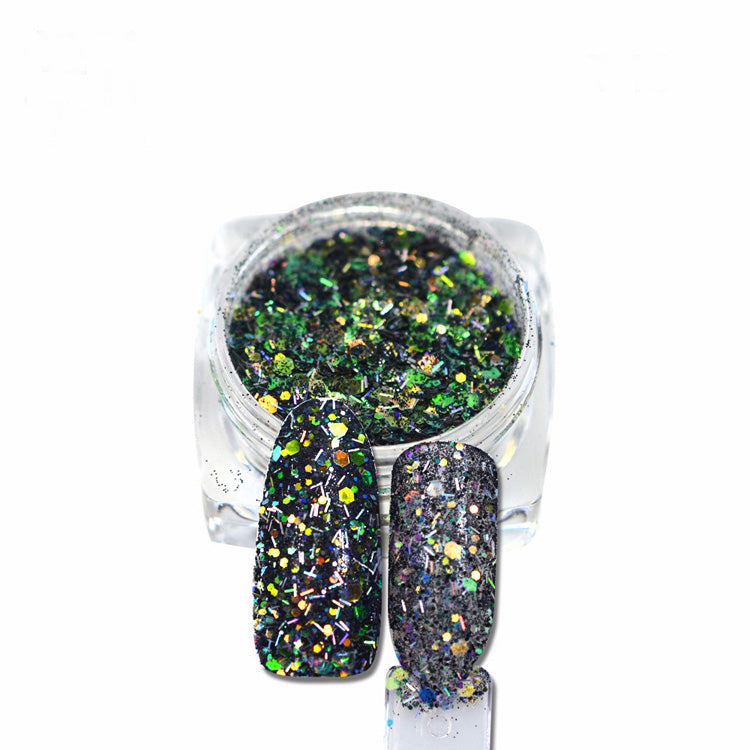 Sequin Nail Glitter Pigment, Green