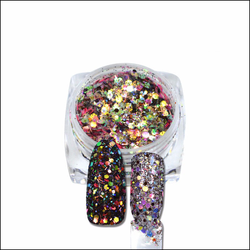 Sequin Nail Glitter Pigment, Multi