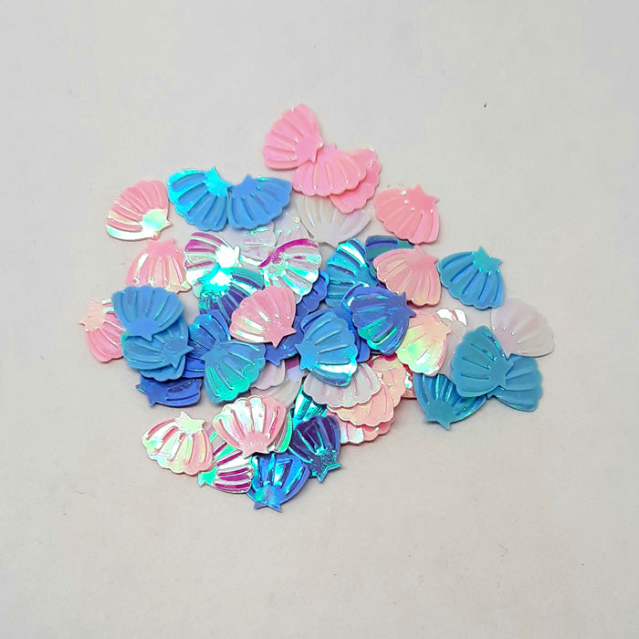 Mermaid Shells, Pink + Blue Mix