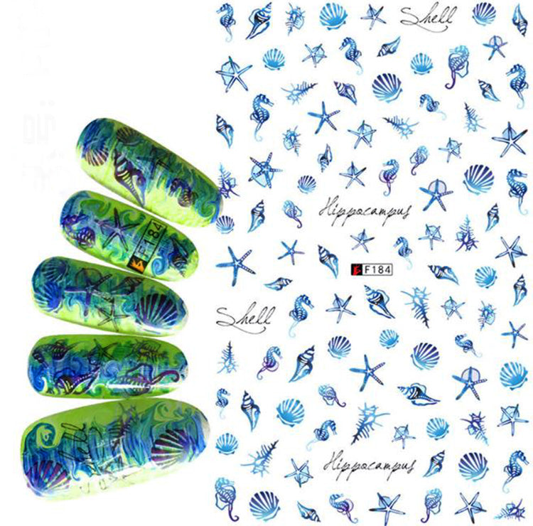 Self-Adhesive Shell Nail Stickers