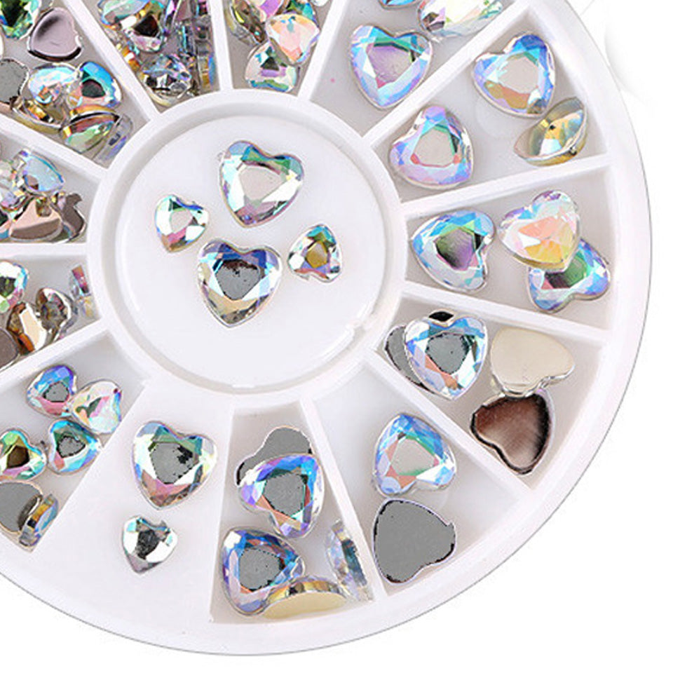 Shimmering Rhinestone Hearts