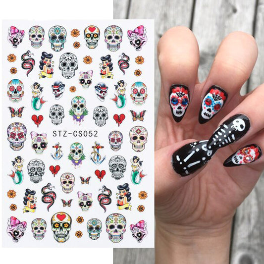 Skulls + Mermaids Nail Stickers