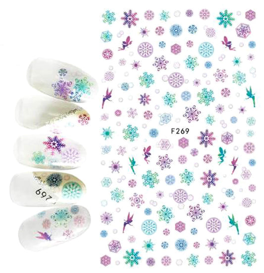 Fairy Snowflake Nail Stickers