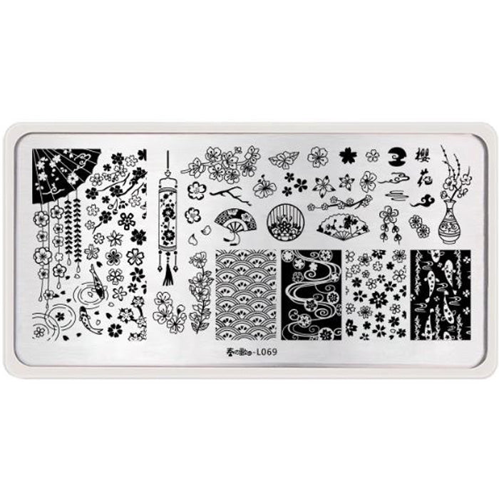 Japanese Theme Stamping Plate