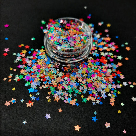 Star Nail Glitter, Sparkly Colours