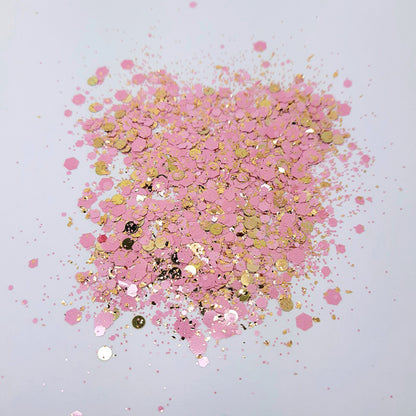 Paillettes pour ongles « The Midas Touch », rose