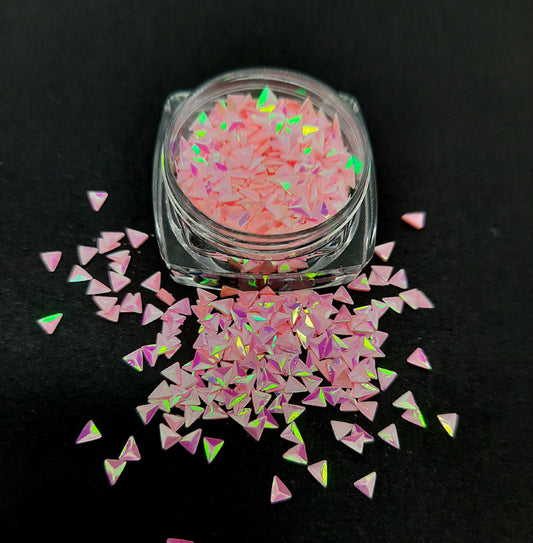 Triangle Nail Glitter, Sugar Candy