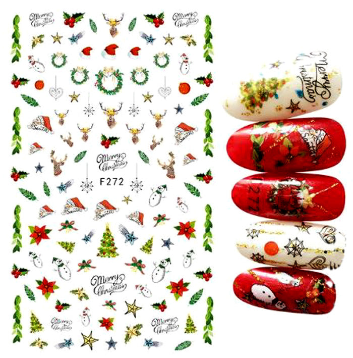 Self Adhesive Xmas Stickers F272