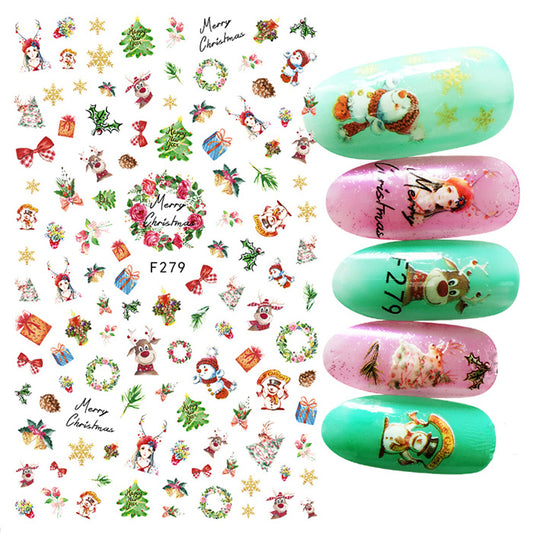 Christmas Self Adhesive Nail Stickers F279