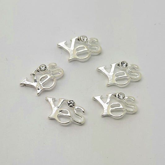 Yes + Gem Nail Art Charms x 2