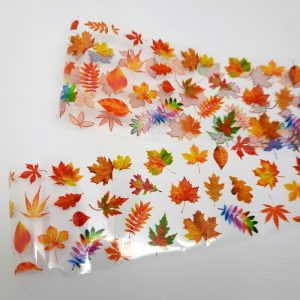 autumn leaves nail foil